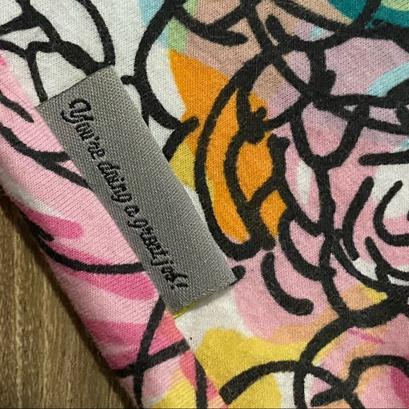 Itzy Ritzy's Nursing Happens Multi Colored Floral Sketch Infinity Nursing Scarf - Picture 5 of 8